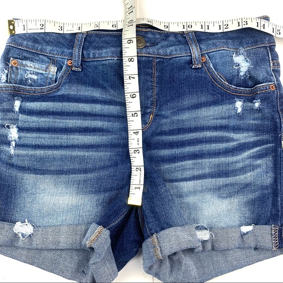 Jean Shorts Stretch Mid Rise, Juniors 6 - Picture 2 of 11